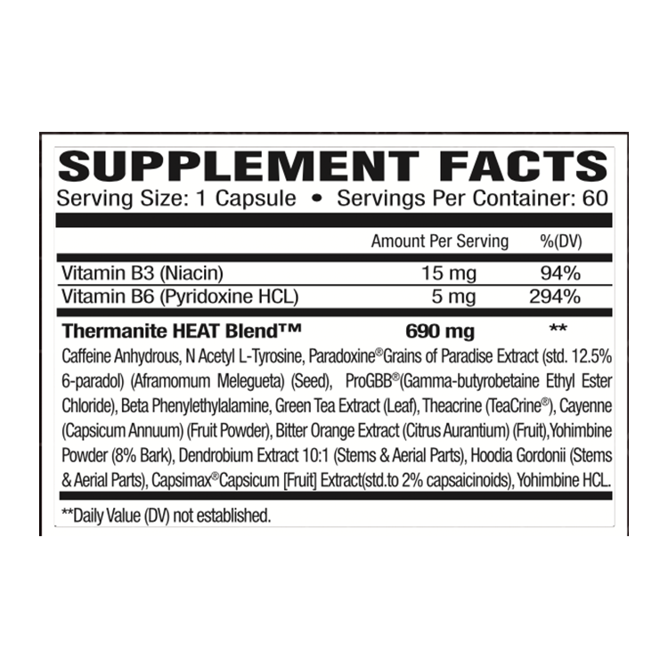 TNT HEAT - Stimulant Fat Burner