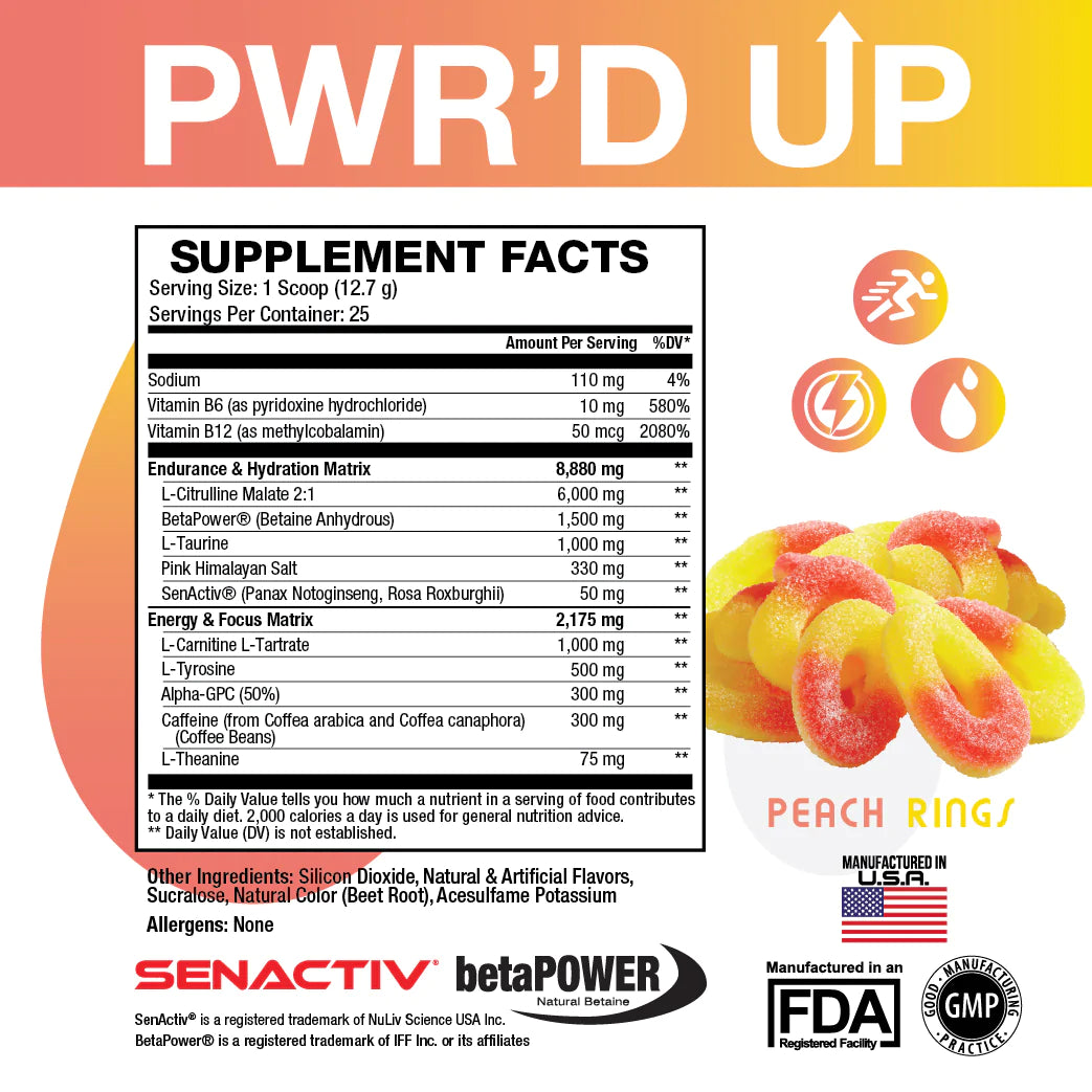 PWR'D UP - (Natural Caffeine 300mg)